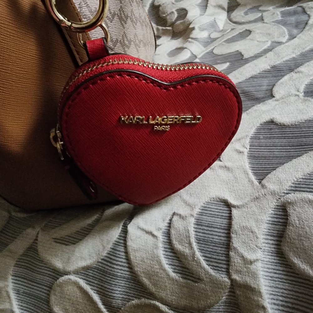 Karl Lagerfeld Brown and Tan Monogram Satchel - Picture 4 of 16